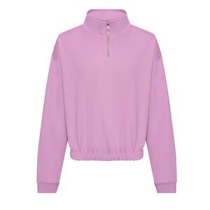 Awdis Womens/Ladies Just Hoods Crop Sweatshirt / Lavender